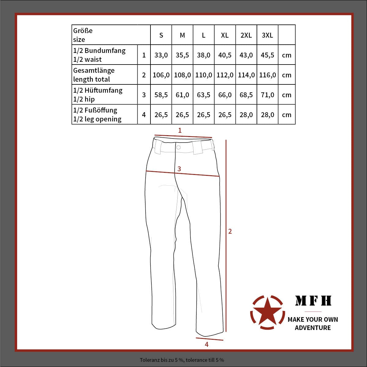 Pantalone outdoor, vodonepropusne MFH poly tricot